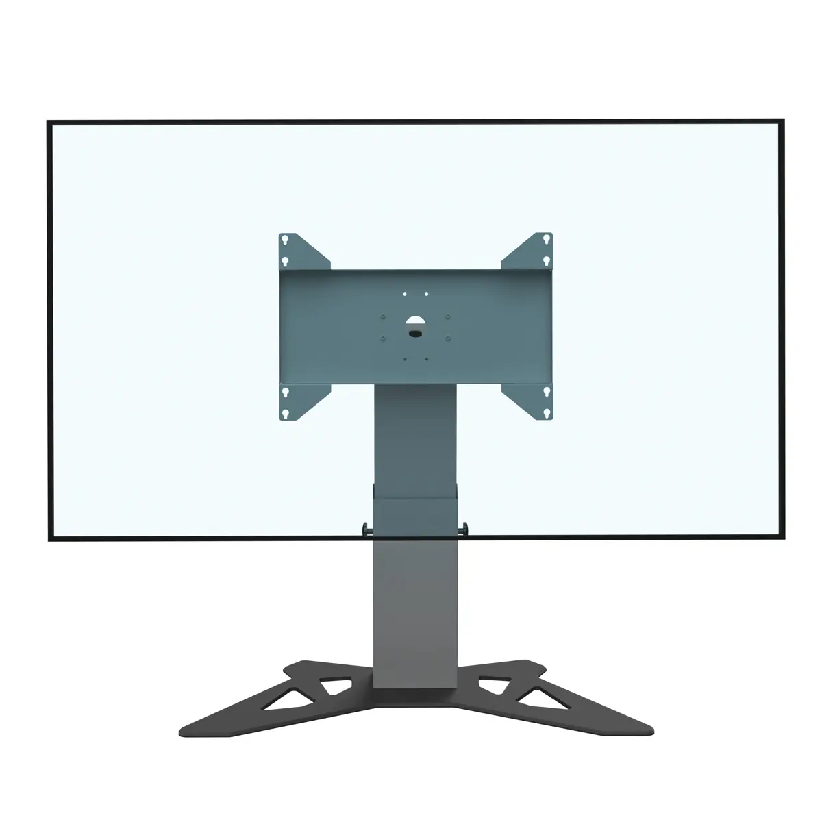 Support écran bas retour écran hauteur réglable 500-800mm 50 à 75" réglable en hauteur avec embase type A