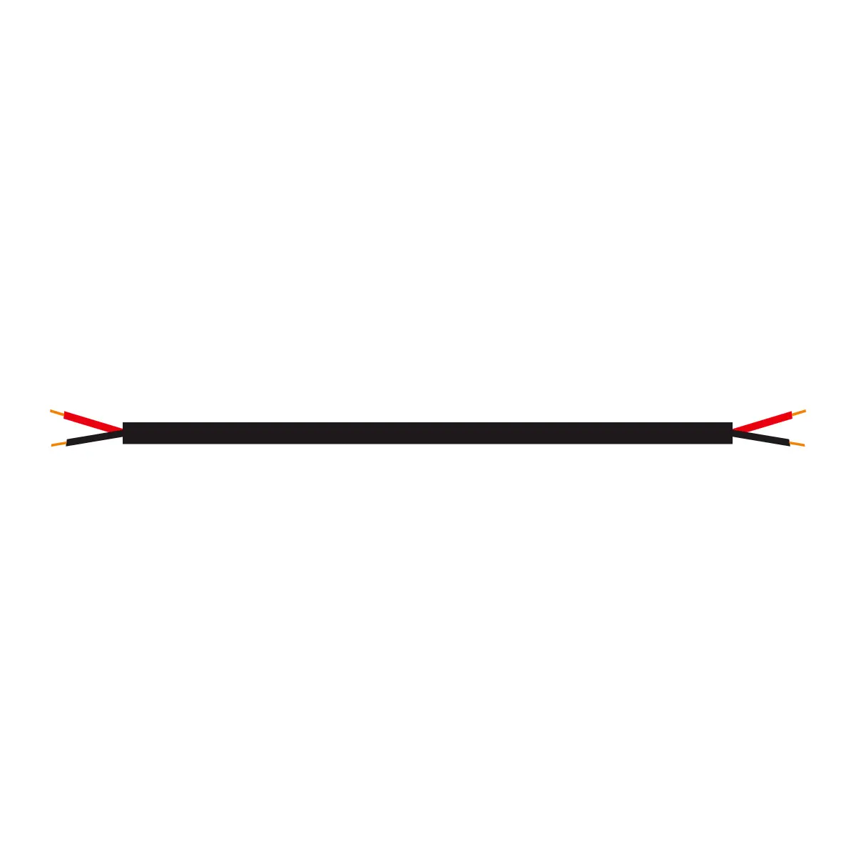 Câble Haut Parleur en 2 x 2,5 équipé d'embouts sertis aux 2 extrémités