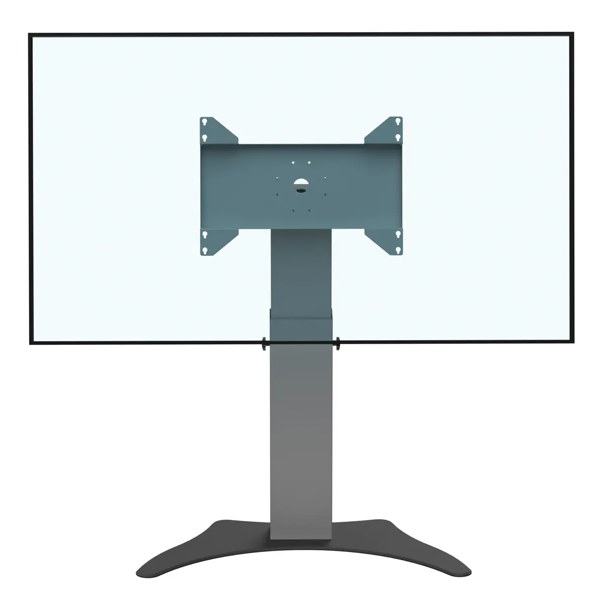 Support écran bas retour écran hauteur réglable 800-1200mm 50 à 75" réglable en hauteur avec embase type B