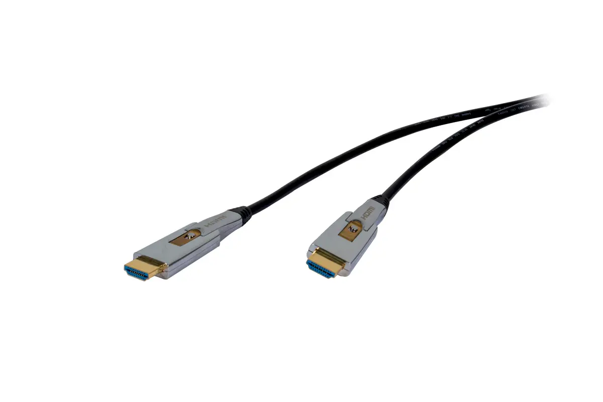 Cordon HDMI 2.0 fibre optique avec tête détachable HDMI/mini HDMI
