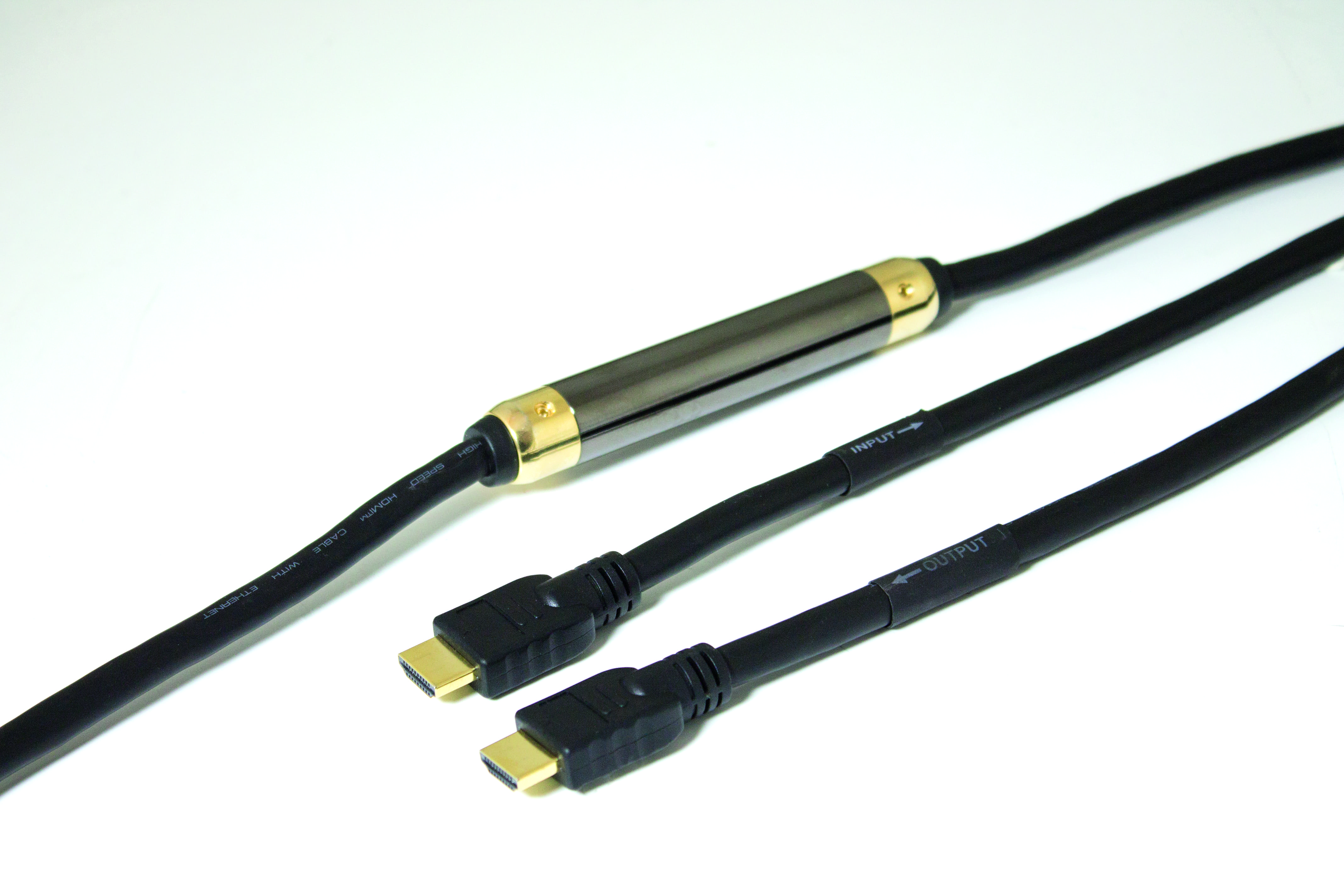 Câble amplifié HDMI 1.4 4K 24 images/s 10.2 Gbits/s Mâle/Mâle Contacts Plaqués Or