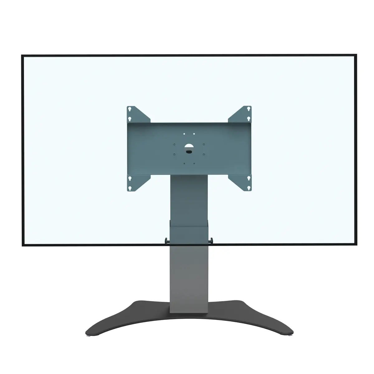 Support écran bas retour écran hauteur réglable 500-800mm 50 à 75" réglable en hauteur avec embase type B